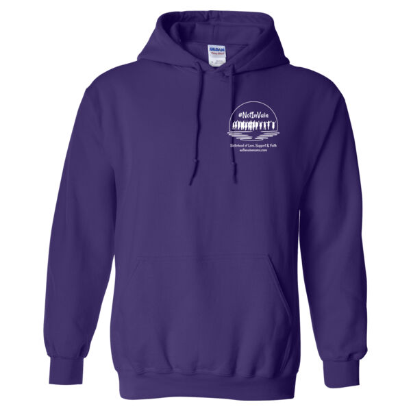 Not In Vain Purple Unisex Hoodie CUSTOM  Thumbnail